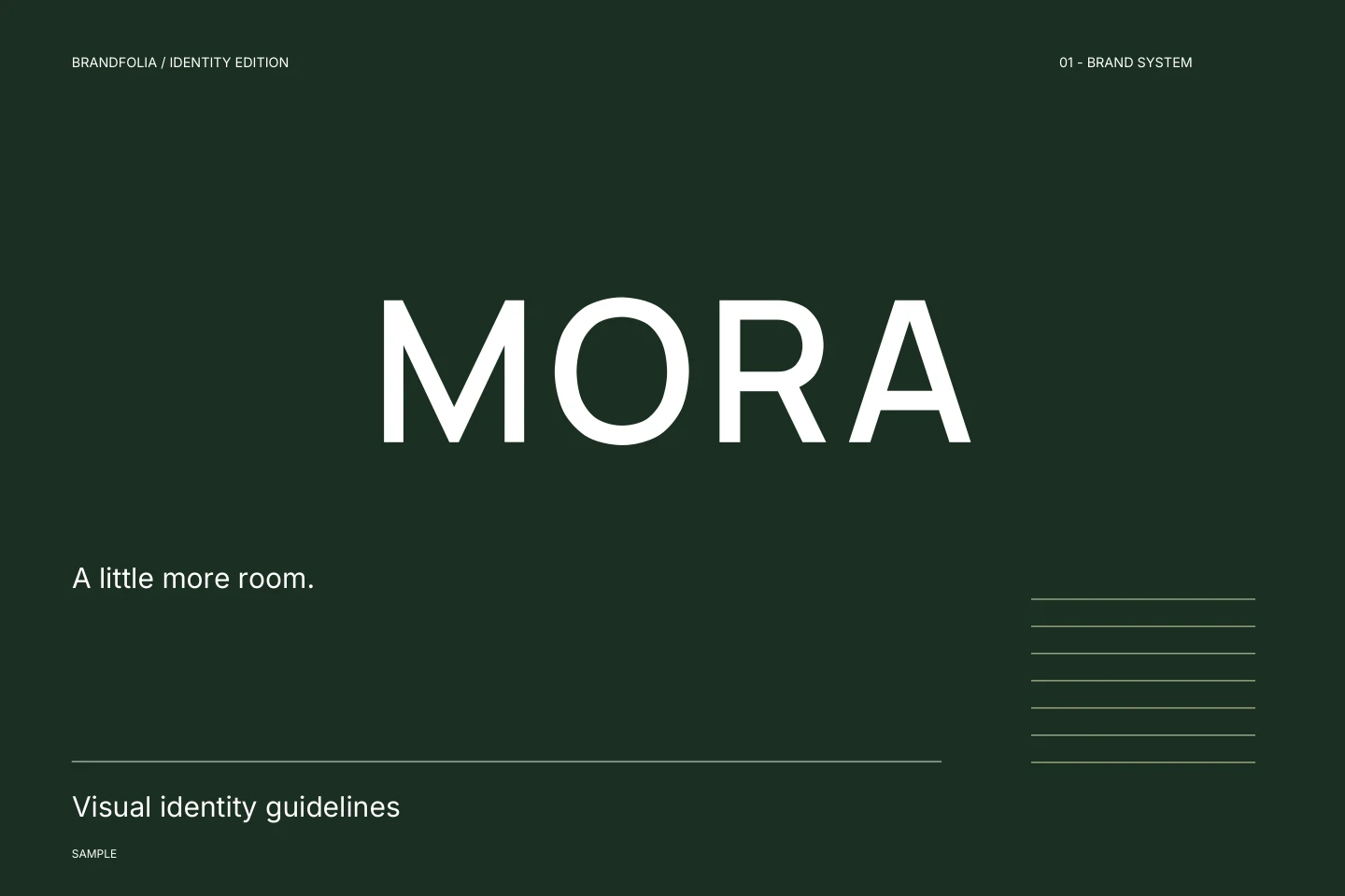 MORA · Visual identity guidelines · 1 / 30